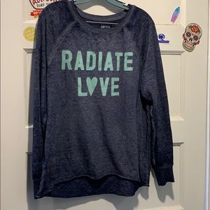 Zoe and Liv Medium LS tee